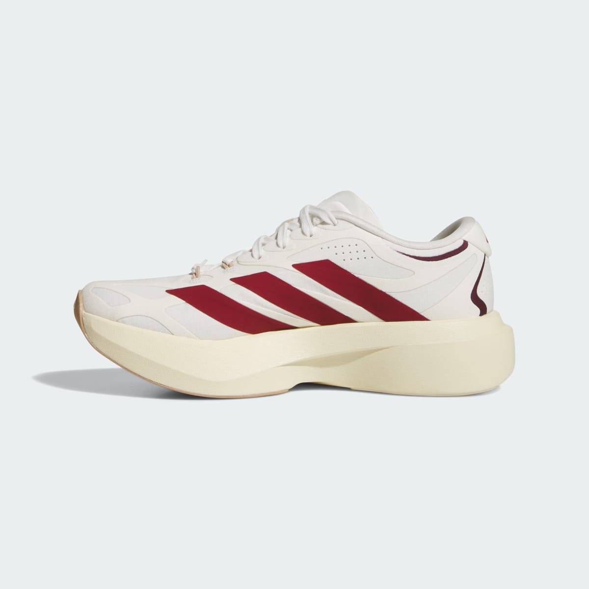Adidas Women's Adizero EVO SL Exo Suede LIGHTSTRIKEPRO Running Shoes - Core White / Team Victory Red / Cream White - Image 6