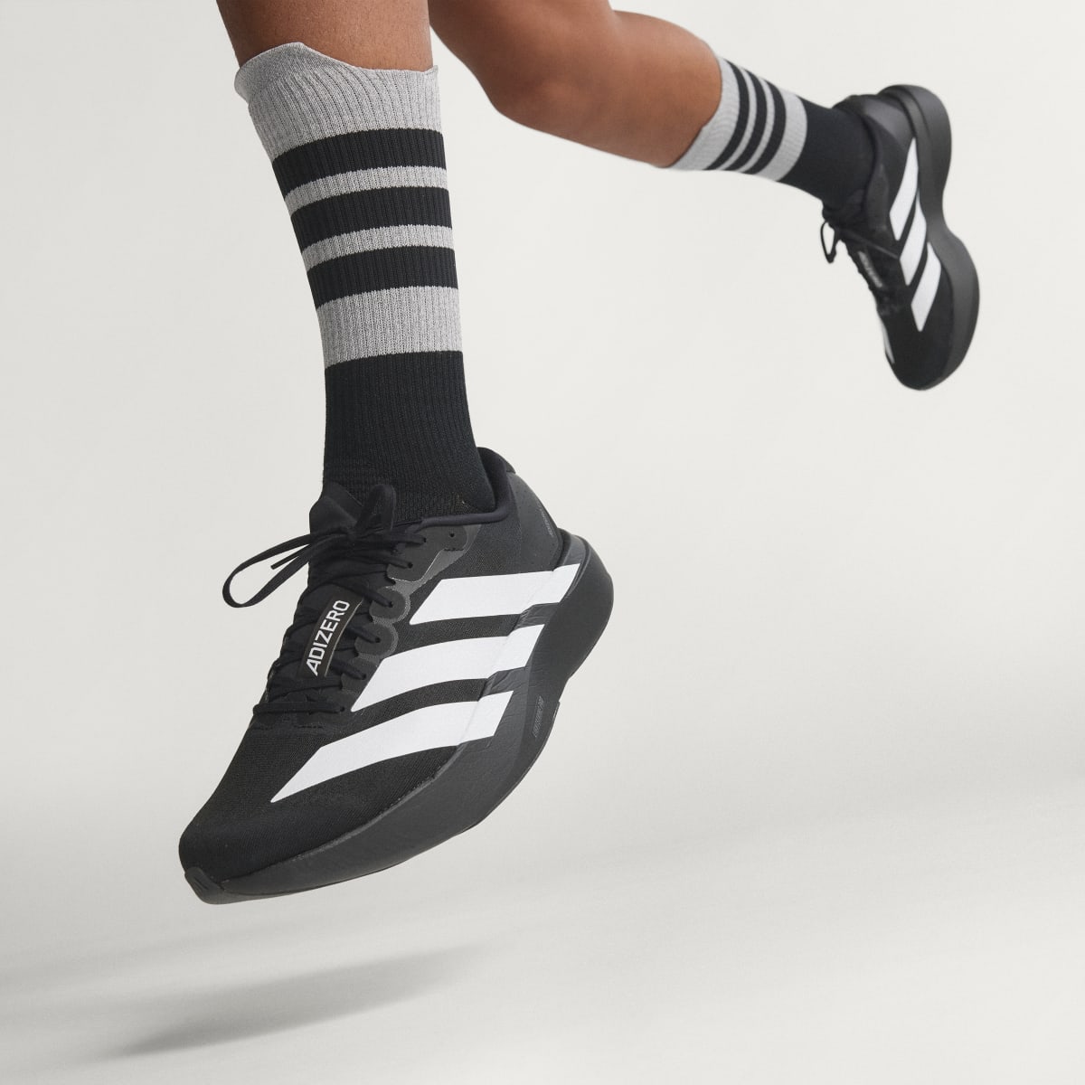 Adidas Men's Adizero EVO SL Shoes - Core Black / Cloud White / Core Black - Image 3