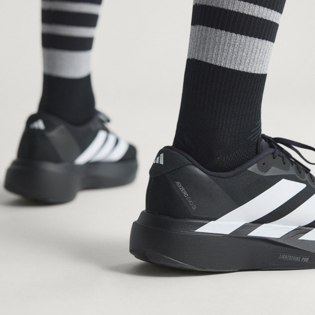 Adidas Men's Adizero EVO SL Shoes - Core Black / Cloud White / Core Black - Image 9