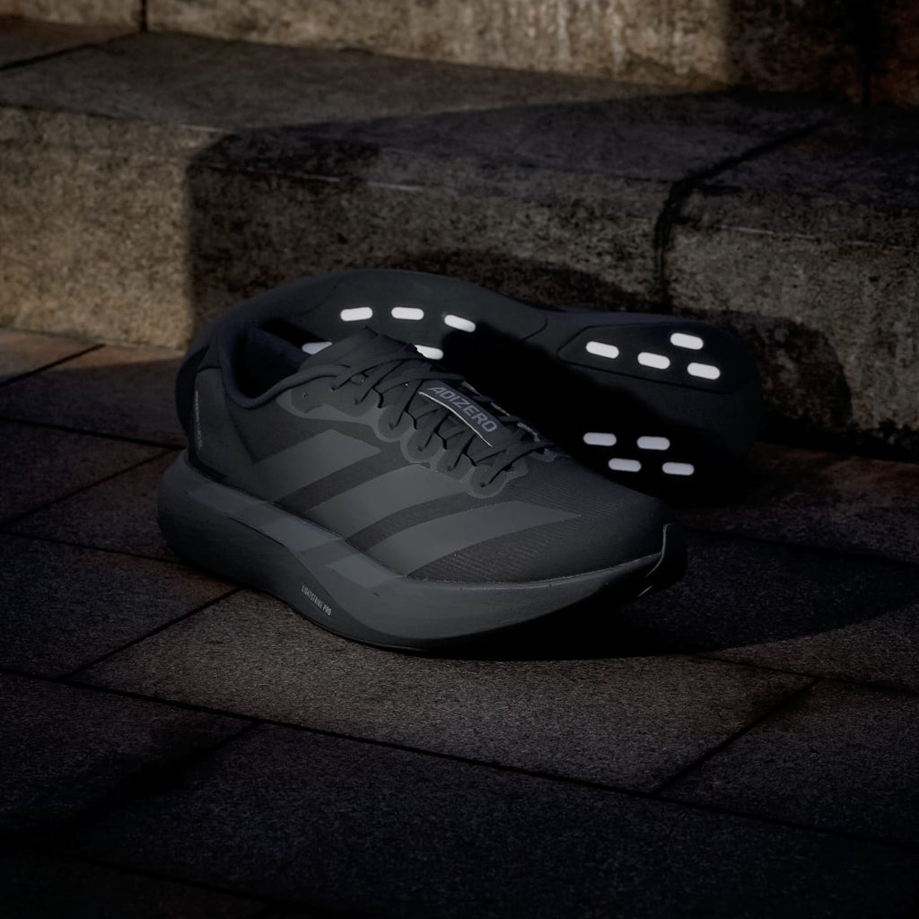 Adidas Men's Adizero EVO SL Shoes - Core Black / Core Black / Iron Metallic - Image 8