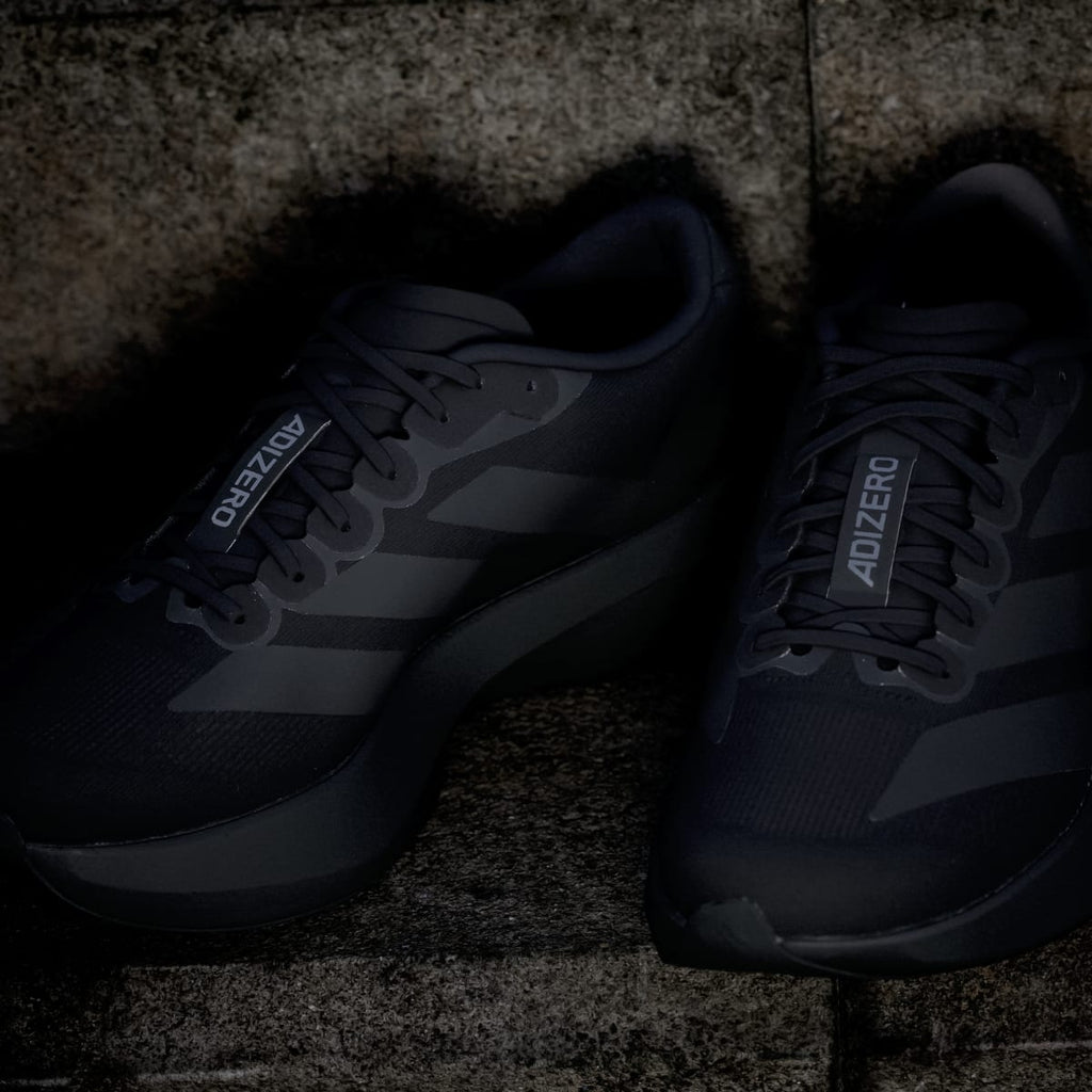 Adidas Men's Adizero EVO SL Shoes - Core Black / Core Black / Iron Metallic - Image 9
