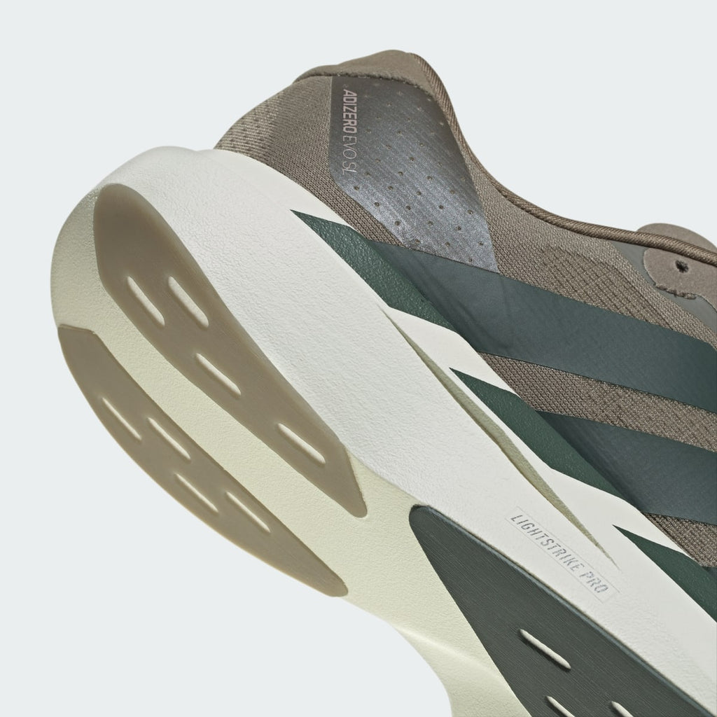 Adidas Men's Adizero EVO SL Shoes - Clay / Legend Ivy / Light Brown - Image 7