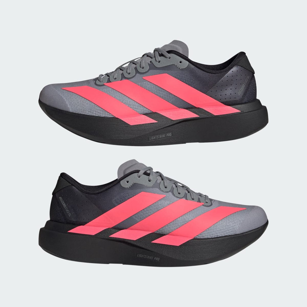 Adidas Men's Adizero EVO SL Shoes - Grey / Solar Turbo / Light Onix - Image 7
