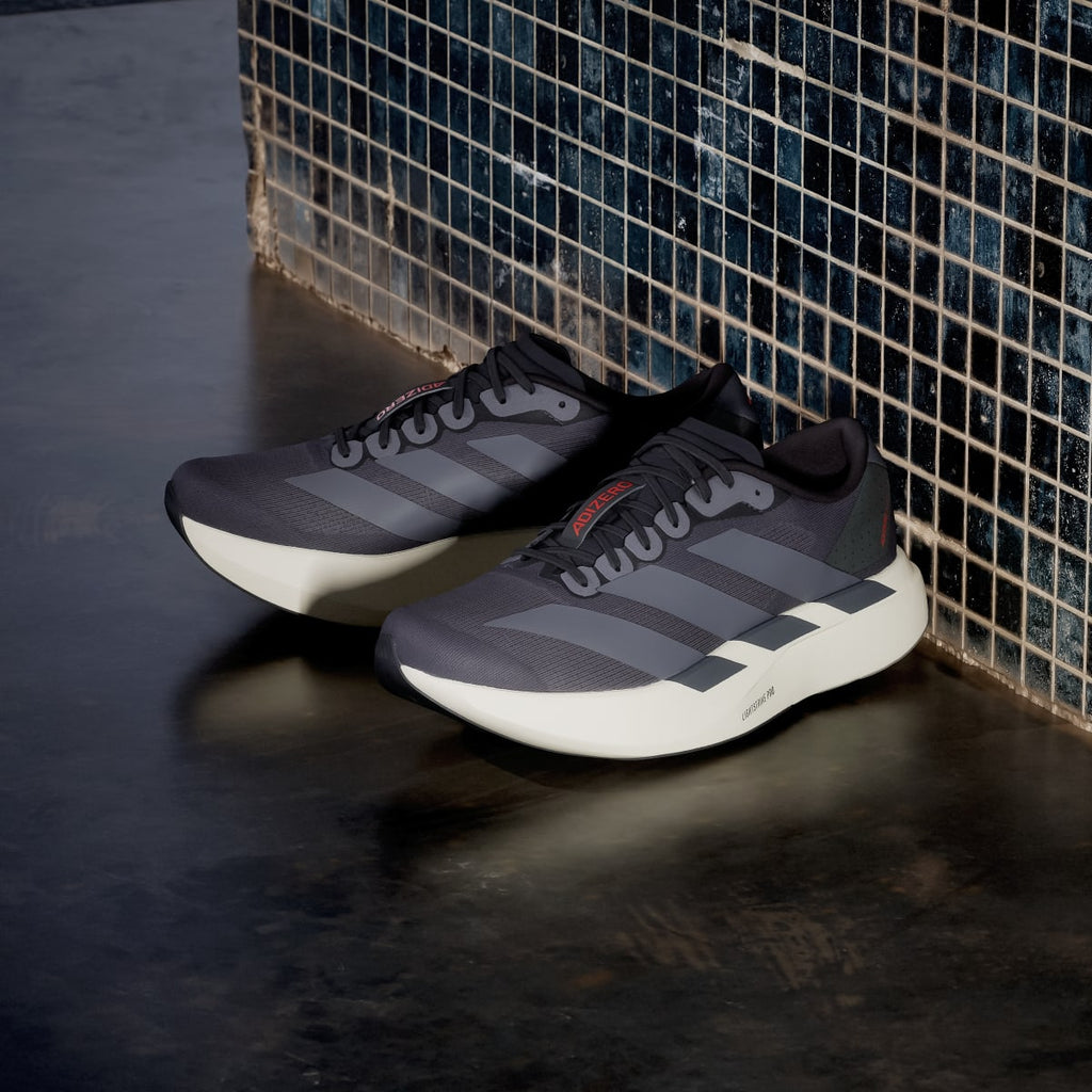 Adidas Men's Adizero EVO SL Shoes - Aurora Onix / Onix / Collegiate Orange - Image 5