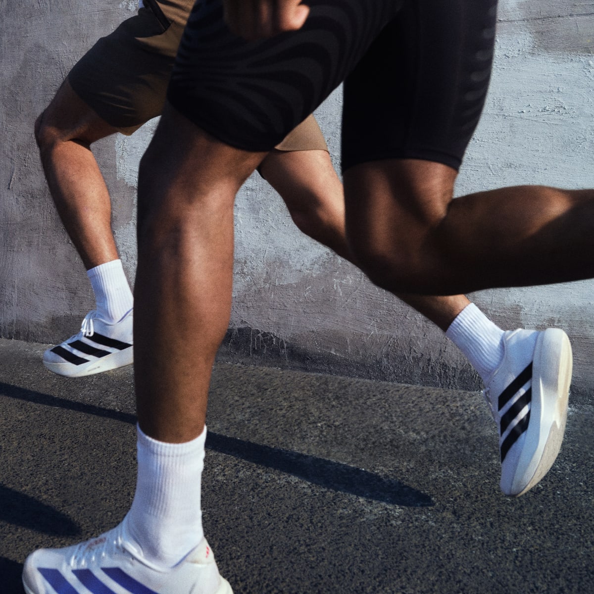 Adidas Men's Adizero EVO SL Shoes - Cloud White / Core Black / Cloud White - Image 12
