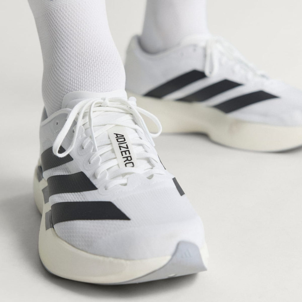Adidas Men's Adizero EVO SL Shoes - Cloud White / Core Black / Cloud White - Image 6