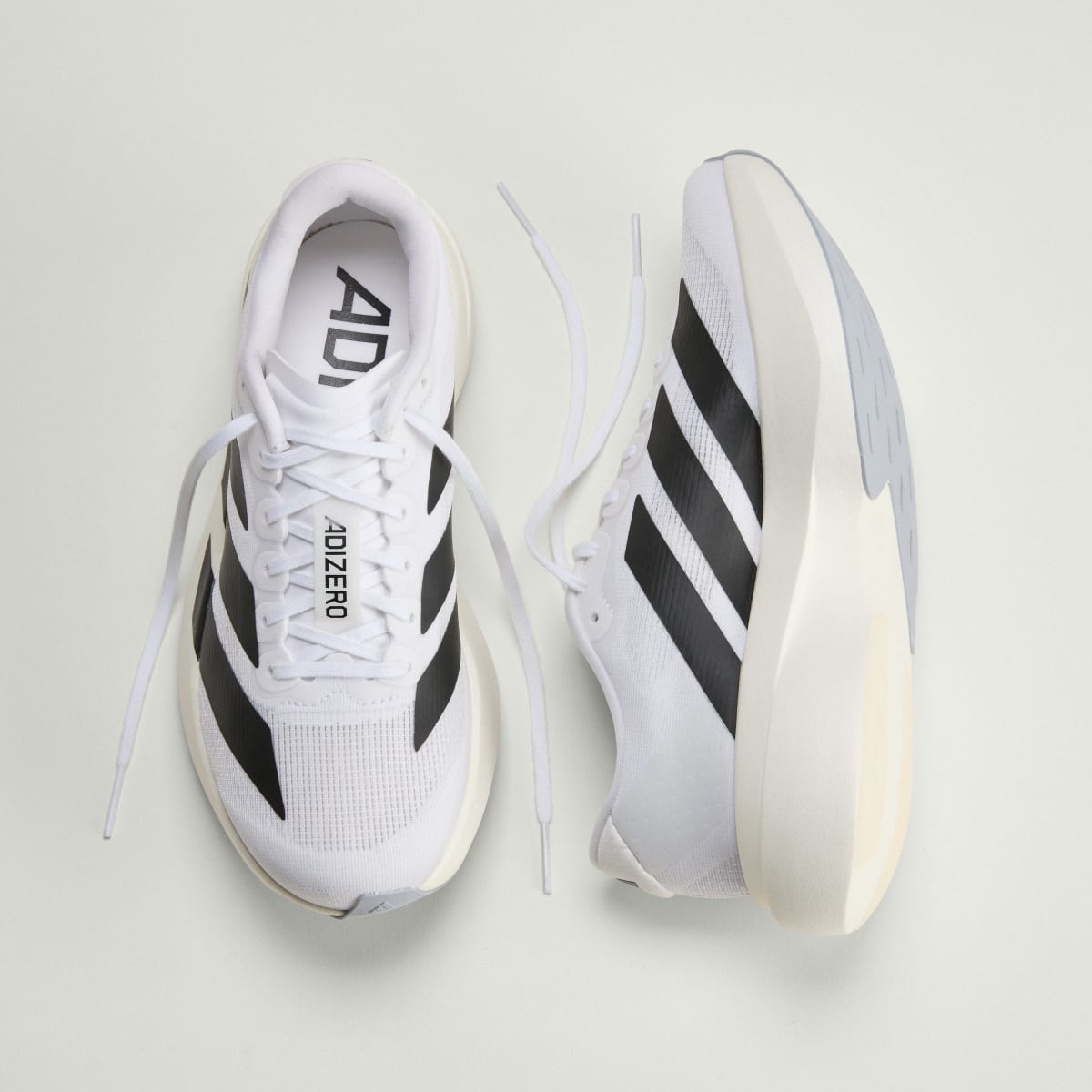 Adidas Women's Adizero EVO SL Shoes - Cloud White / Core Black / Cloud White - Image 5