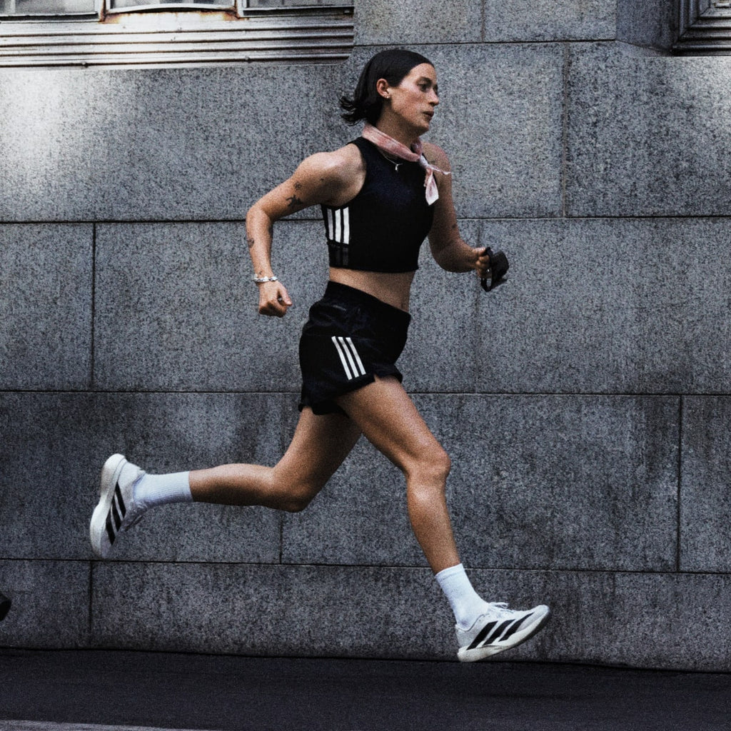 Adidas Women's Adizero EVO SL Shoes - Cloud White / Core Black / Cloud White - Image 12