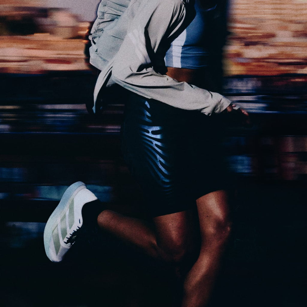 Adidas Women's Adizero EVO SL Shoes - Off White / Ice Gold Met. / Granite - Image 11