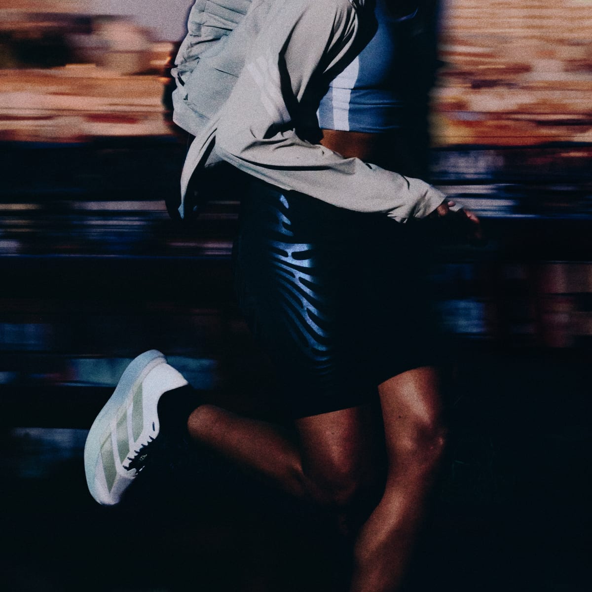 Adidas Women's Adizero EVO SL Shoes - Off White / Ice Gold Met. / Granite - Image 11