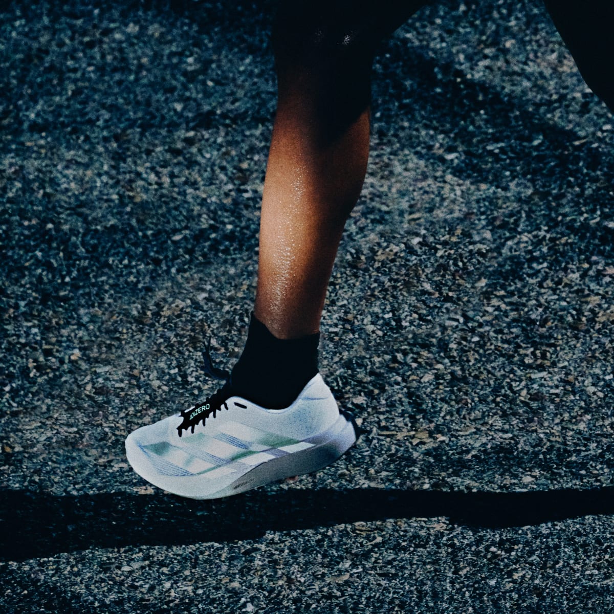 Adidas Women's Adizero EVO SL Shoes - Off White / Ice Gold Met. / Granite - Image 13