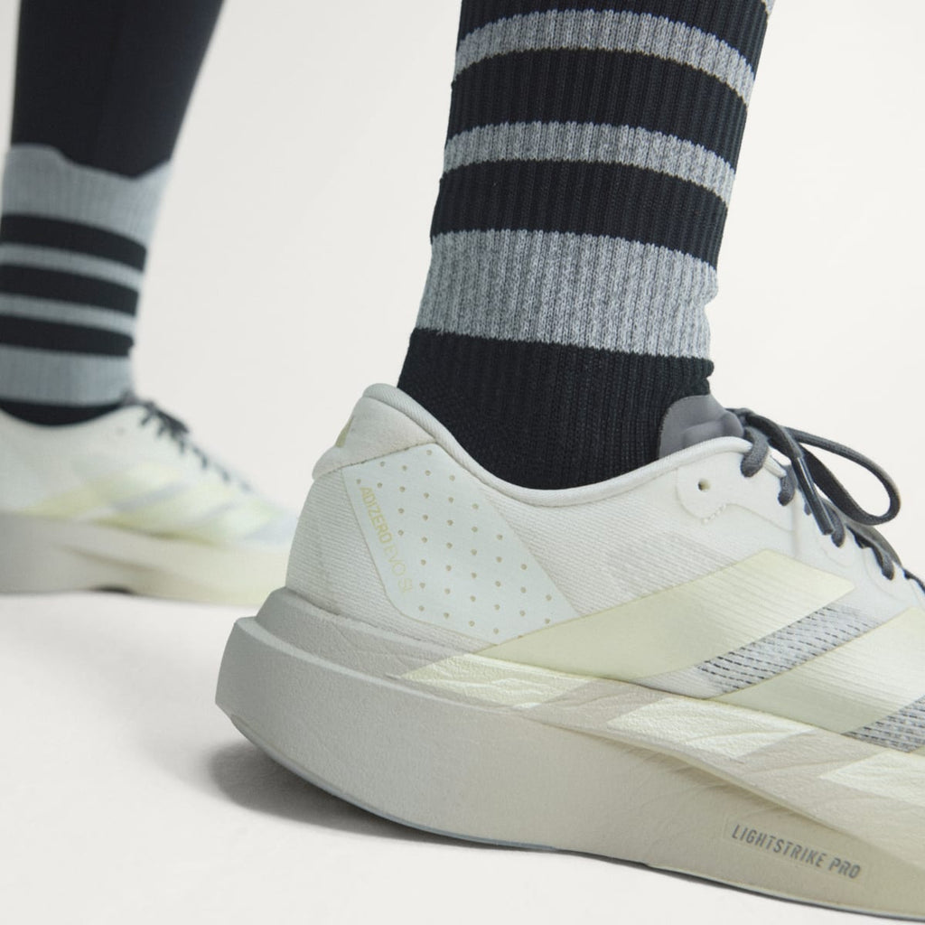 Adidas Women's Adizero EVO SL Shoes - Off White / Ice Gold Met. / Granite - Image 7