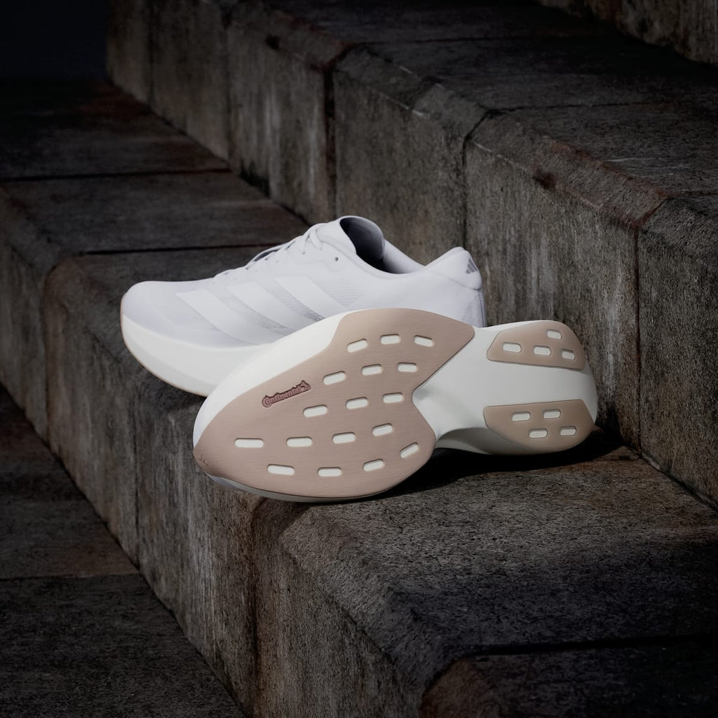 Adidas Men's Adizero EVO SL Shoes - Cloud White / Cloud White / Warm Sandstone - Image 4