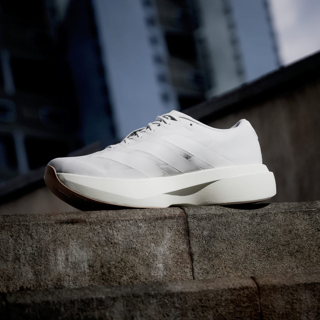 Adidas Men's Adizero EVO SL Shoes - Cloud White / Cloud White / Warm Sandstone - Image 7
