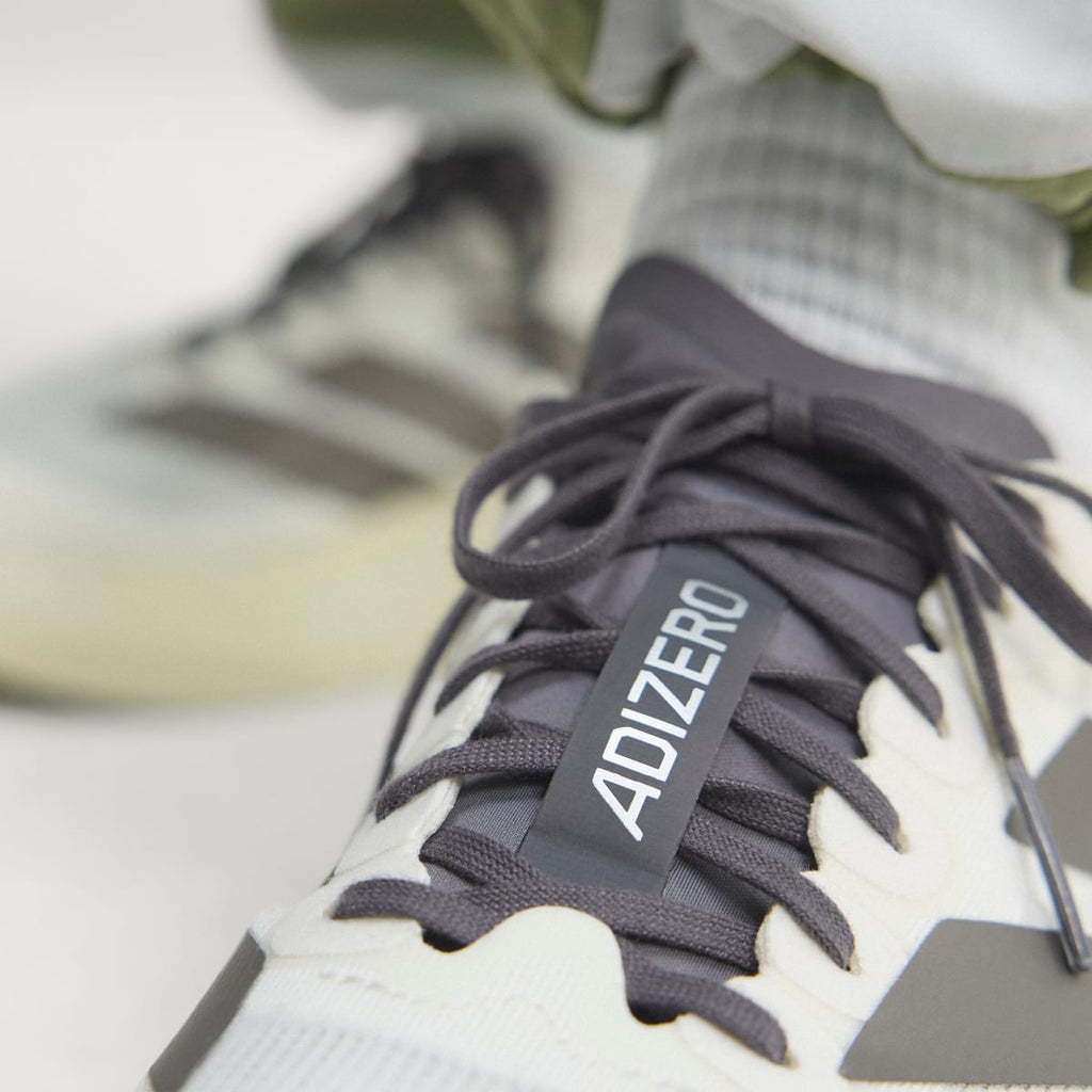 Adidas Men's Adizero EVO SL Shoes - Off White / Aurora Coffee Met. / Matte Silver - Image 8