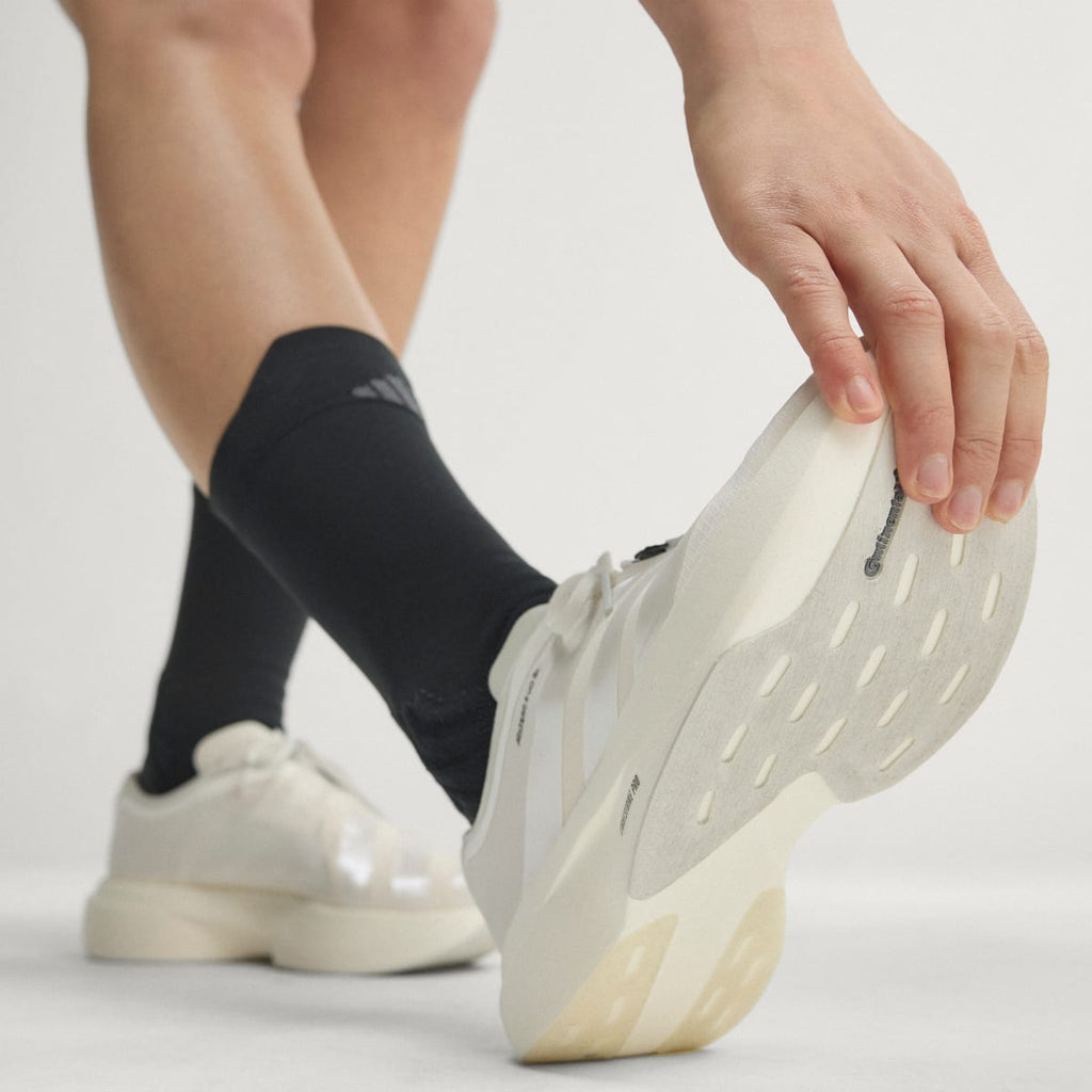 Adidas Women's Adizero EVO SL Zip Running Shoes - Core White / Zero Metalic / Orbit Grey - Image 9
