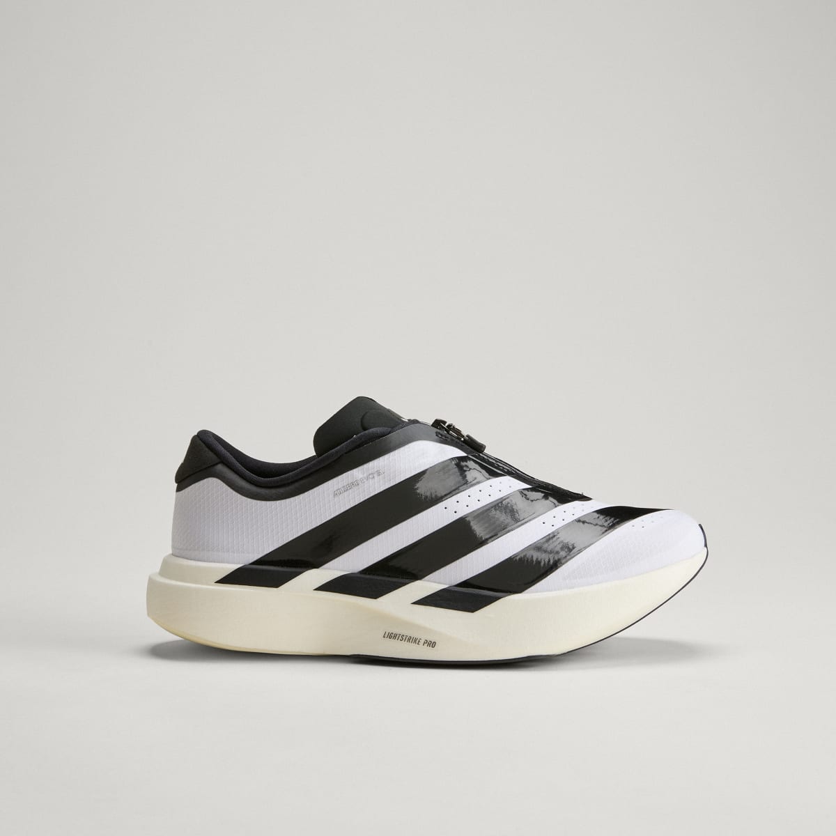 Adidas Women's Adizero EVO SL Zip Running Shoes - Cloud White / Core Black / Silver Metallic - Image 3