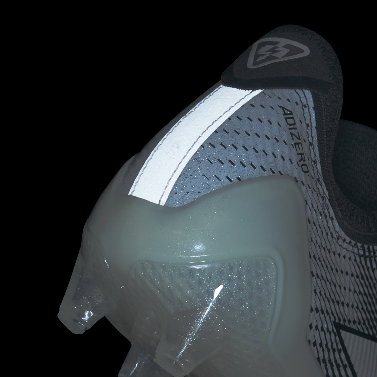 Adidas Men's Adizero Electric.1 II Football Cleats - Core Black / Cloud White / Core Black - Image 7