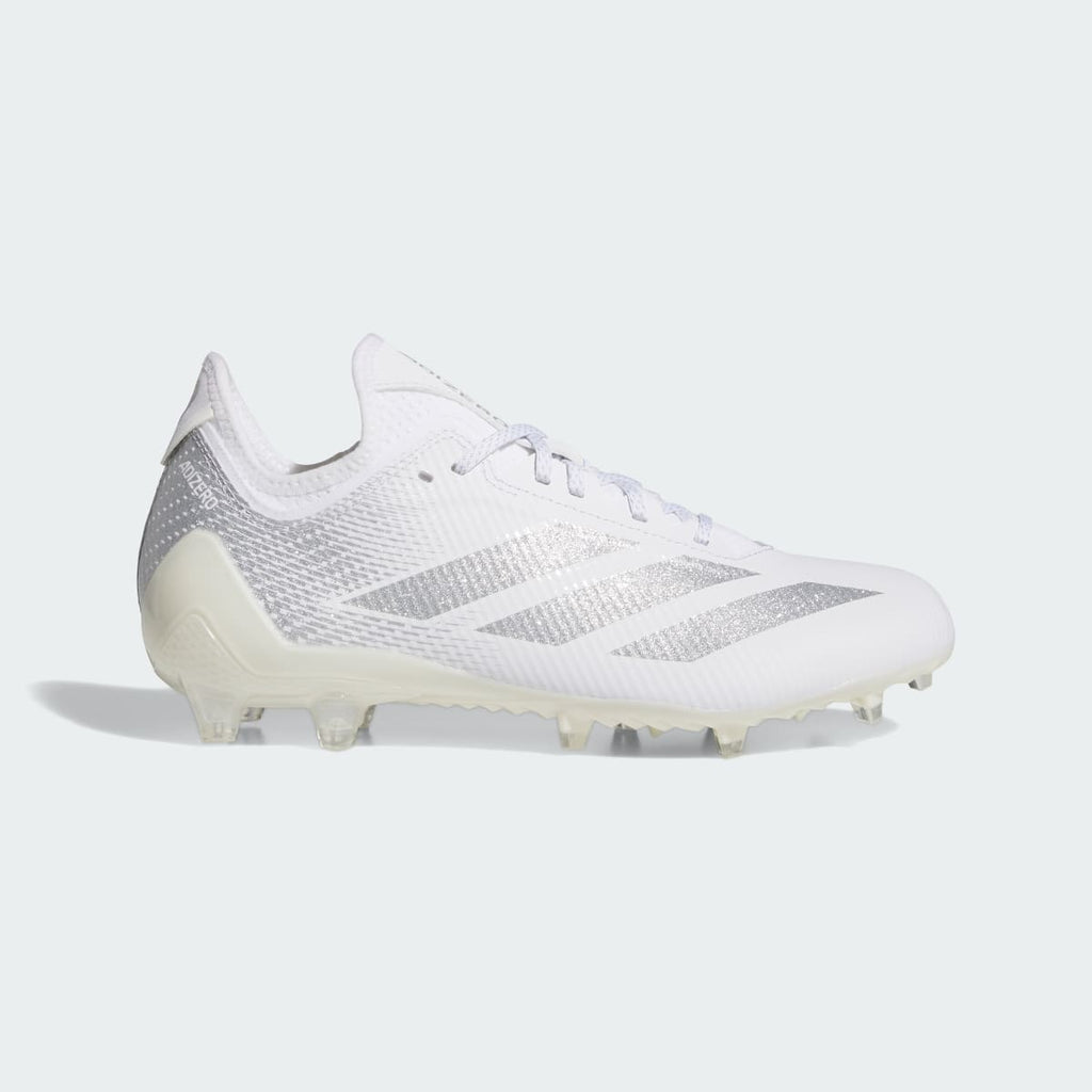Adidas Men's Adizero Electric.1 II Football Cleats - Cloud White / Silver Metallic / Cloud White - Image 1