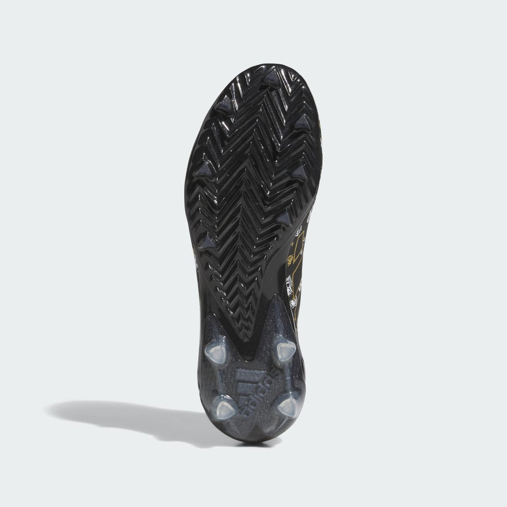Adidas Women's Adizero Electric.1 II Play Money Football Cleats - Core Black / Gold Metallic / Cloud White - Image 3