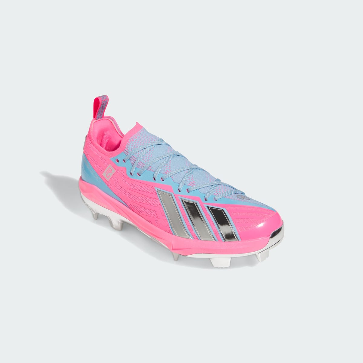 Adidas Men's Adizero Electric+ 3.0 TPU ART Perfect Game Cleats - Cloud White / Silver Metallic / Cloud White - Image 4
