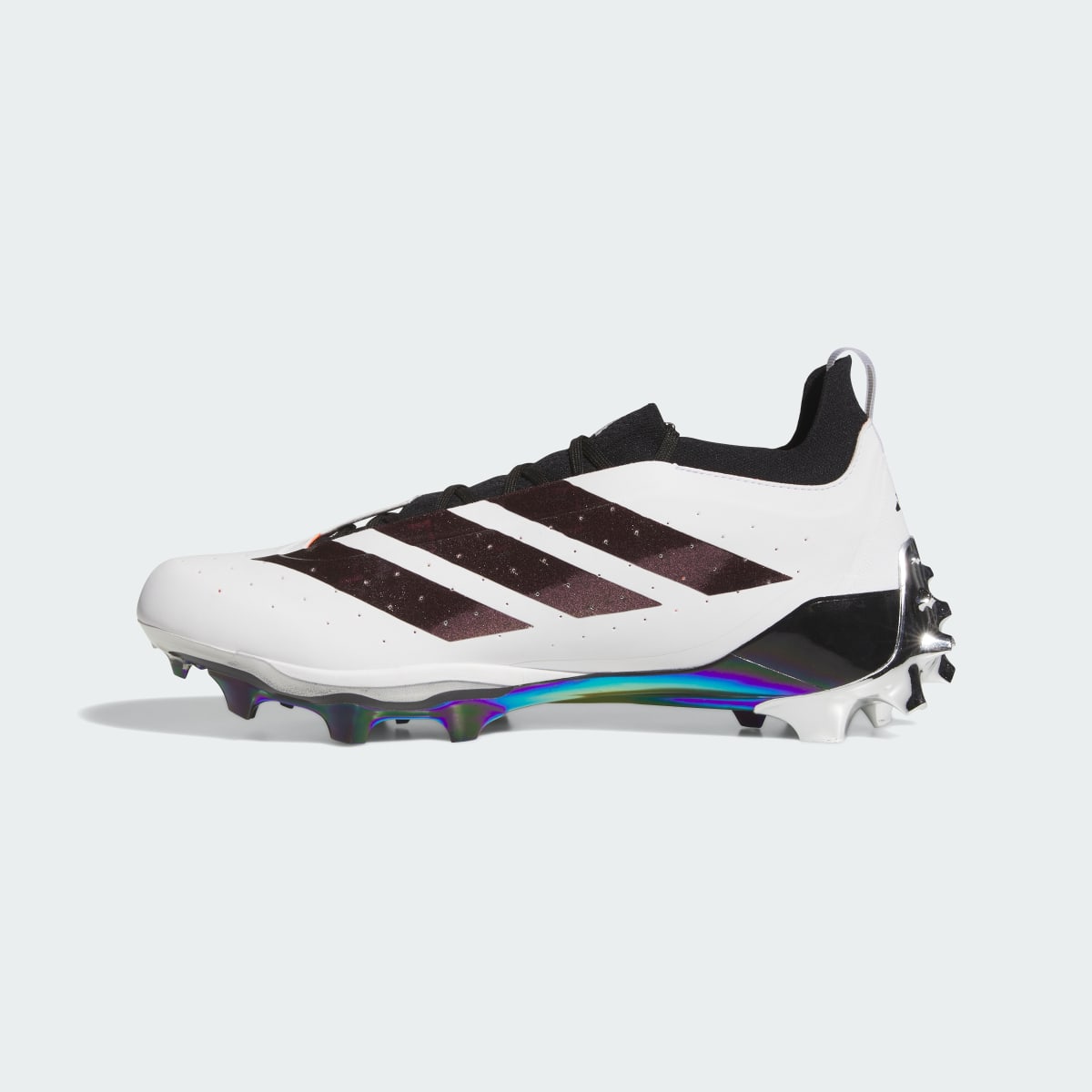 Adidas Men's Adizero Horizon Football Cleats - Cloud White / Core Black / Silver Metallic - Image 6