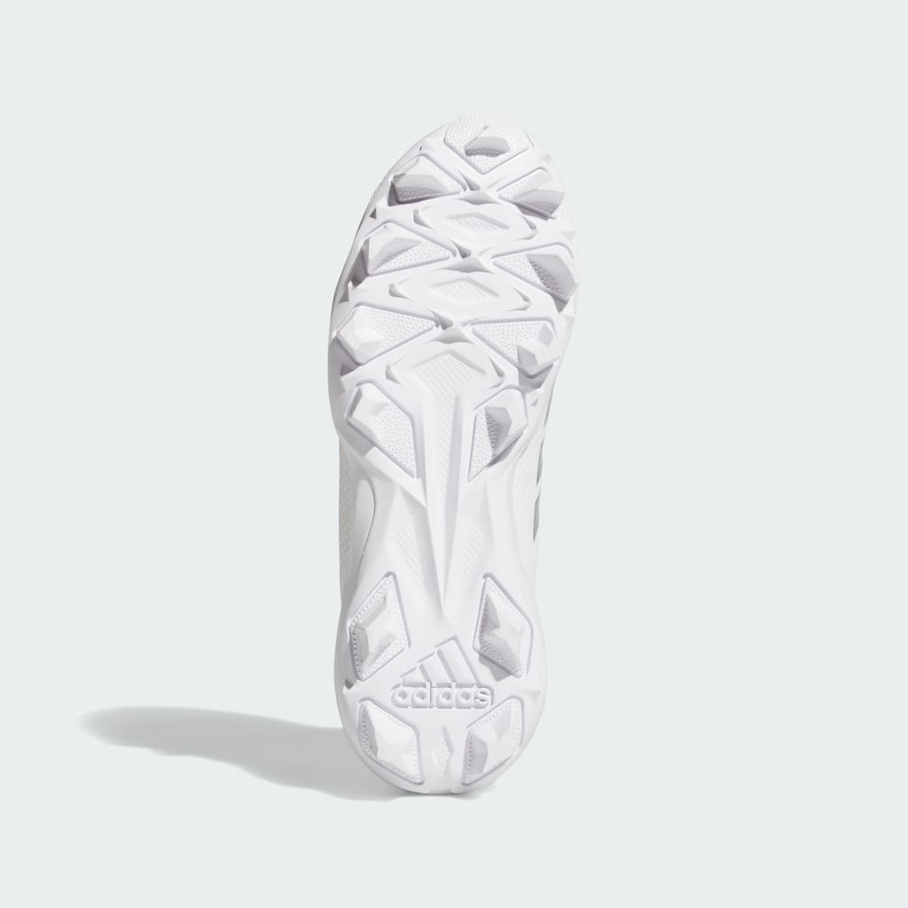 Adidas Kids' Adizero Impact.2 Molded Rubber Football Cleats Kids - Cloud White / Silver Metallic / Cloud White - Image 3
