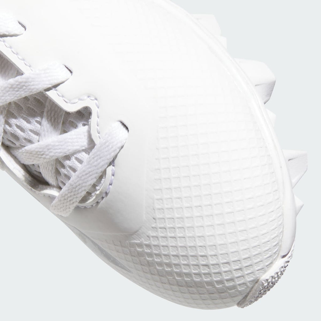 Adidas Kids' Adizero Impact.2 Molded Rubber Football Cleats Kids - Cloud White / Silver Metallic / Cloud White - Image 8