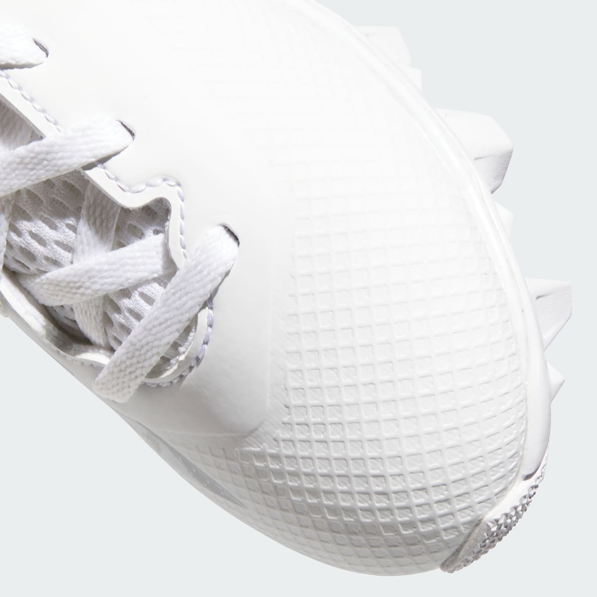 Adidas Kids' Adizero Impact.2 Molded Rubber Football Cleats Kids - Cloud White / Silver Metallic / Cloud White - Image 8