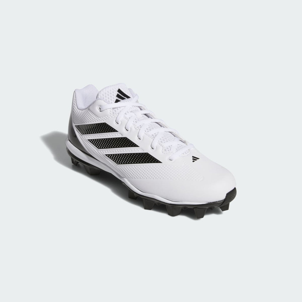 Adidas Men's Adizero Impact 2.0 Molded baseball Cleats - Cloud White / Core Black / Core Black - Image 4
