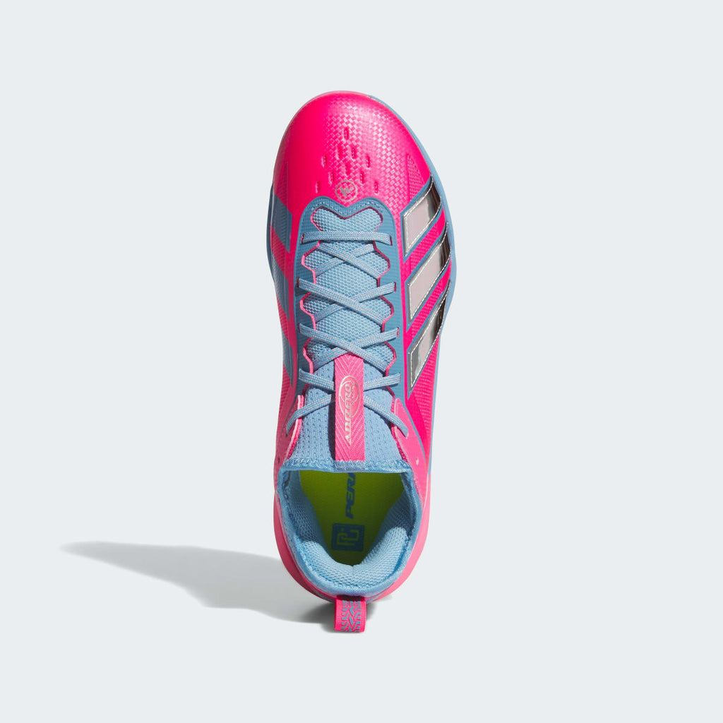 Adidas Men's Adizero Impact 3.0 BSB ART Perfect Game Cleats - Cloud White / Silver Metallic / Cloud White - Image 2