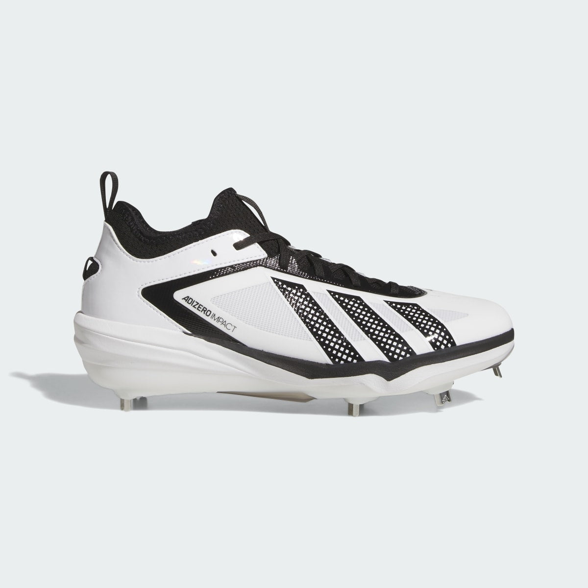 Adidas Men's Adizero Impact 3.0 BSB Cleats - Cloud White / Core Black / Core Black - Image 1