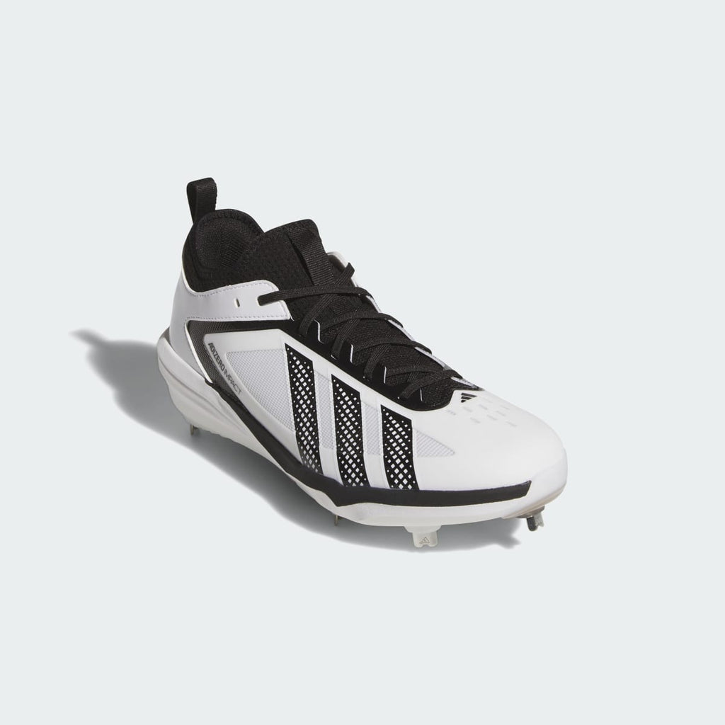 Adidas Men's Adizero Impact 3.0 BSB Cleats - Cloud White / Core Black / Core Black - Image 4