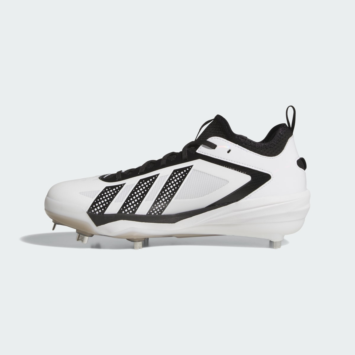 Adidas Men's Adizero Impact 3.0 BSB Cleats - Cloud White / Core Black / Core Black - Image 6