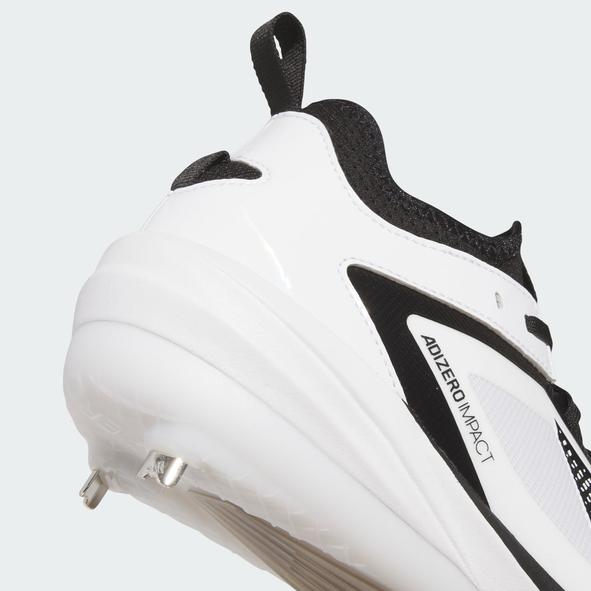 Adidas Men's Adizero Impact 3.0 BSB Cleats - Cloud White / Core Black / Core Black - Image 8