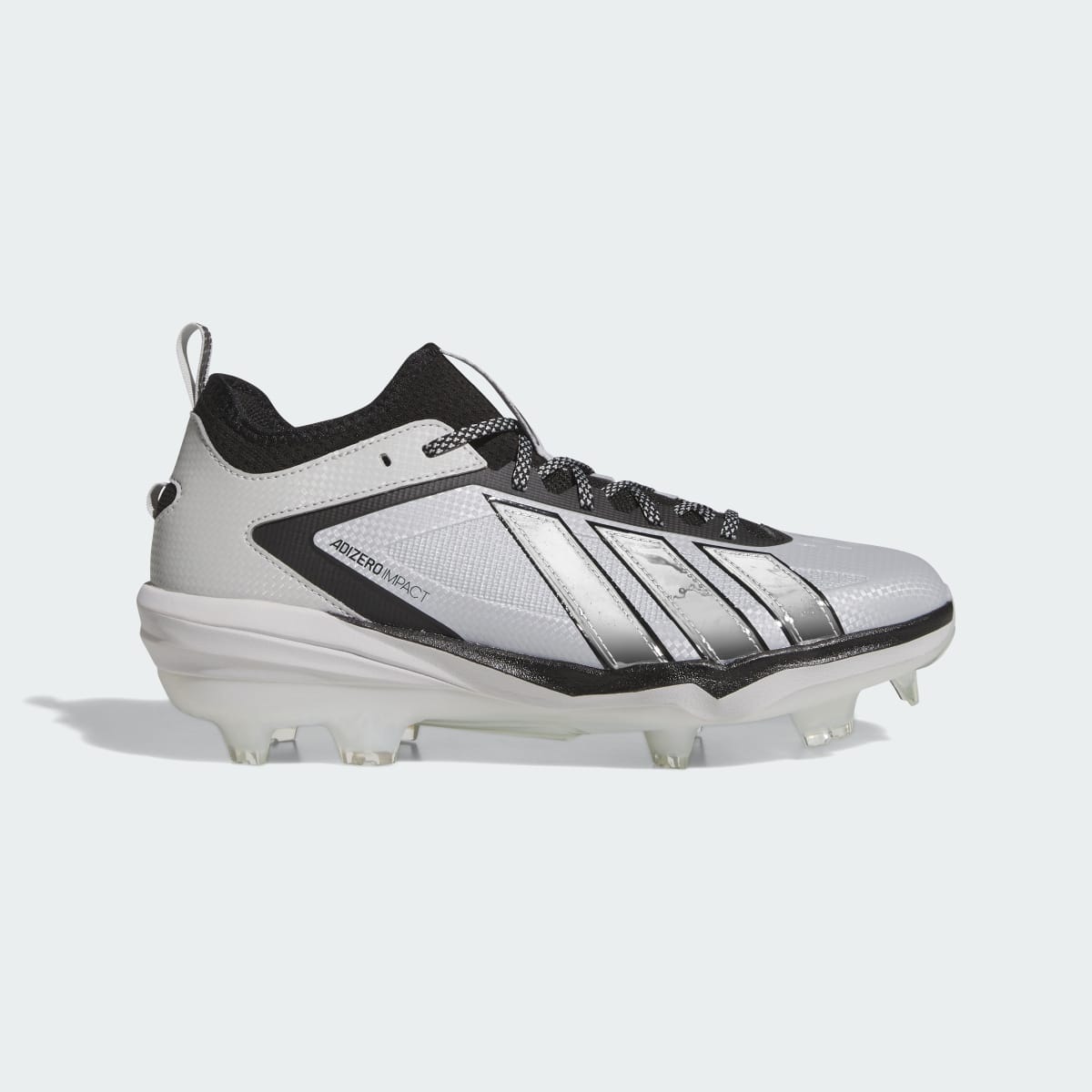 Adidas Men's Adizero Impact 3.0 TPU Cleats Racing Team - Team Light Grey / Silver Metallic / Core Black - Image 1