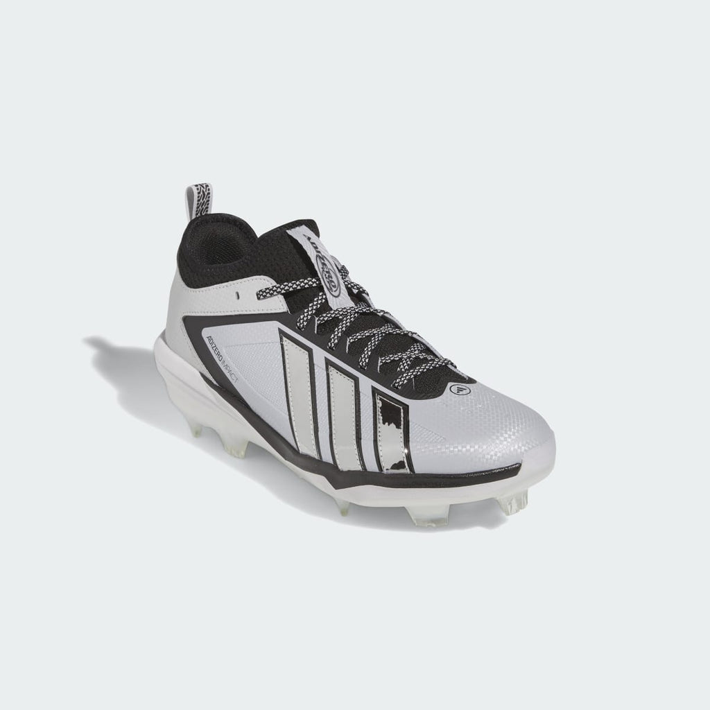 Adidas Men's Adizero Impact 3.0 TPU Cleats Racing Team - Team Light Grey / Silver Metallic / Core Black - Image 4