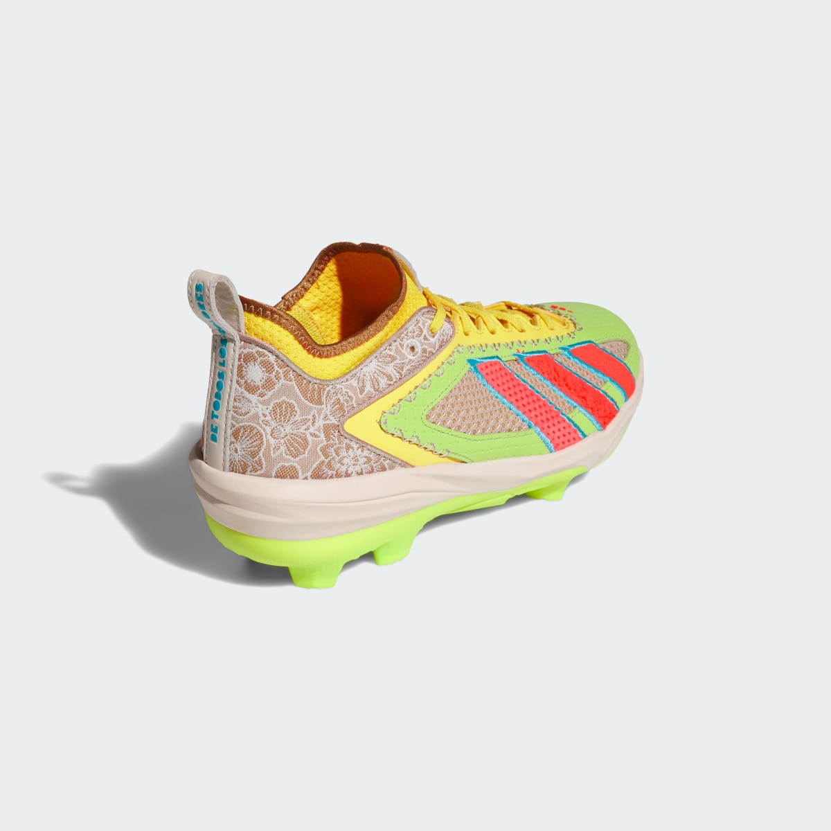Adidas Men's Adizero Impact 3.0 TPU Somos Cleats - Solar Turbo / Semi Court Green / Khaki Three - Image 6