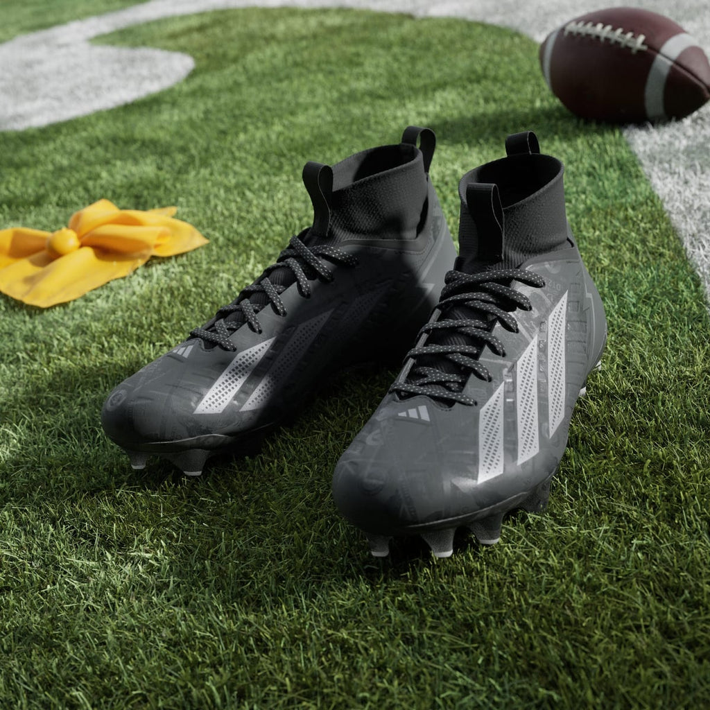 Adidas Women's Adizero Impact II Currency Neutral Football Cleats - Core Black / Iron Metallic / Core Black - Image 4