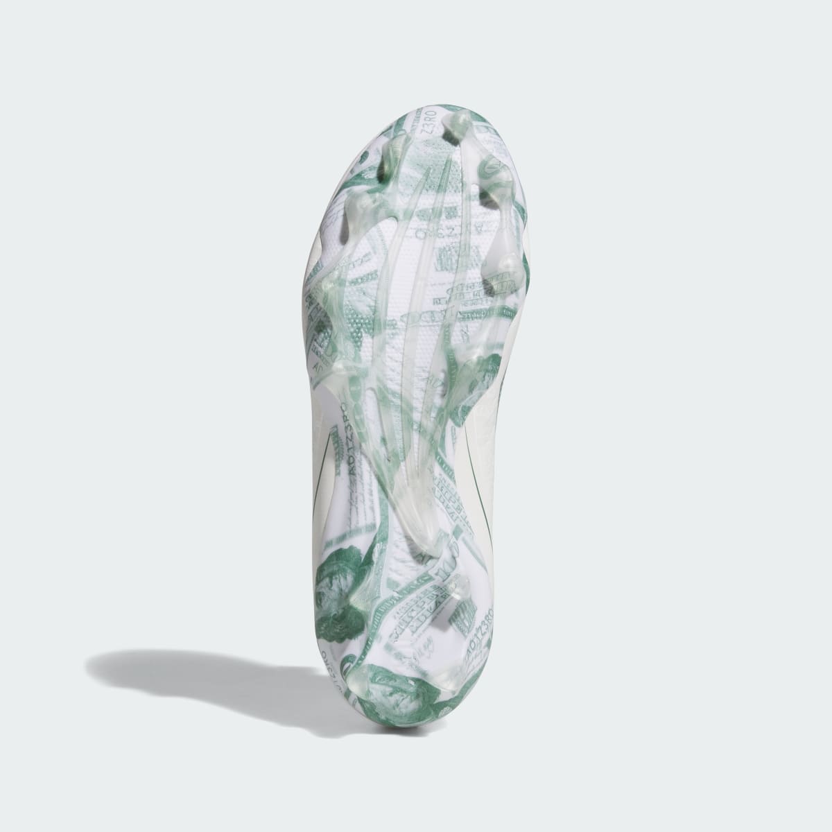 Adidas Women's Adizero Impact II Currency Neutral Football Cleats - Cloud White / Dark Green / Cloud White - Image 4