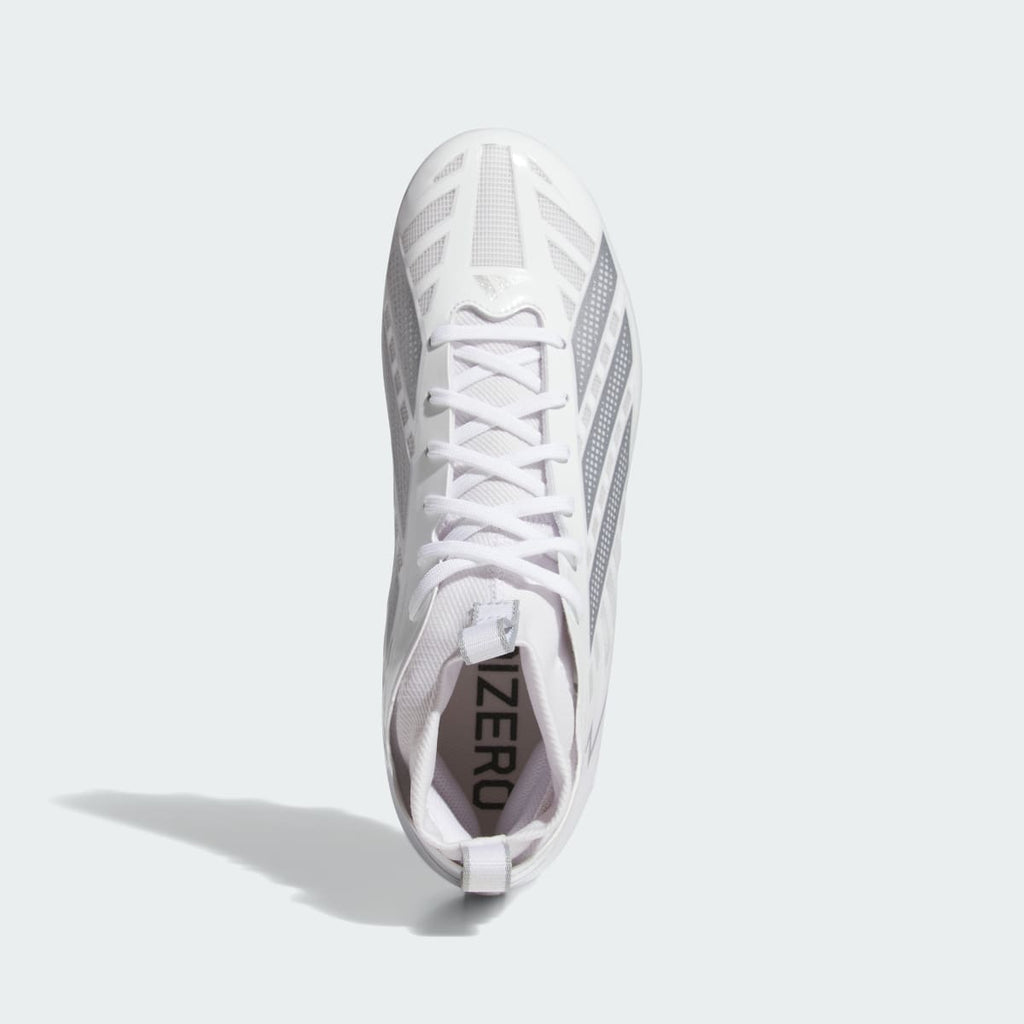 Adidas Women's Adizero Impact II Football Cleats - Cloud White / Silver Metallic / Cloud White - Image 2