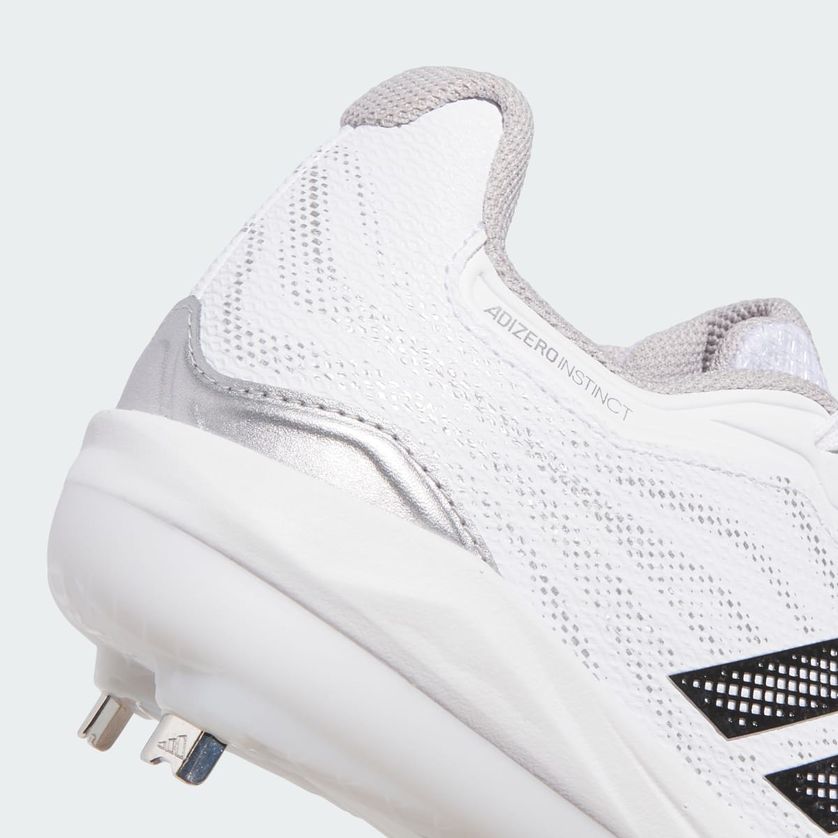 Adidas Women's Adizero Instinct 3.0 Cleats - Cloud White / Core Black / Grey Two - Image 9