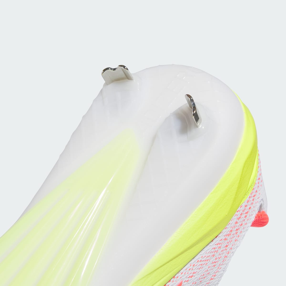 Adidas Women's Adizero Instinct 3.0 Cleats - Cloud White / Solar Turbo / Solar Lemon - Image 8