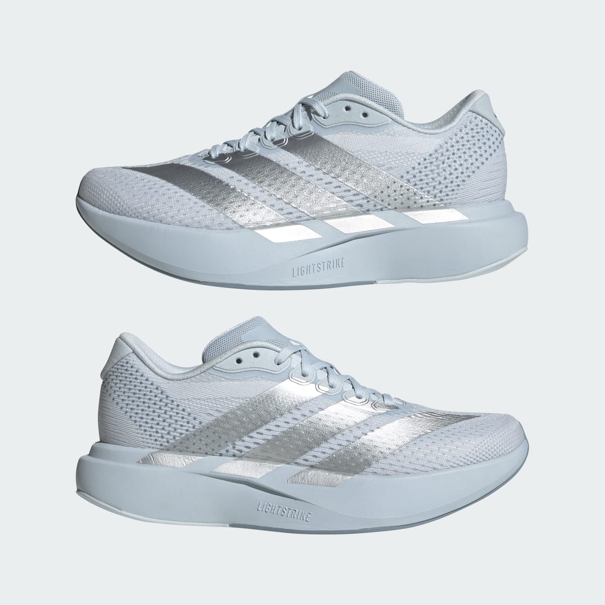 Adidas Women's Adizero Pacer Shoes - Halo Blue / Silver Metallic / Tactile Blue - Image 7