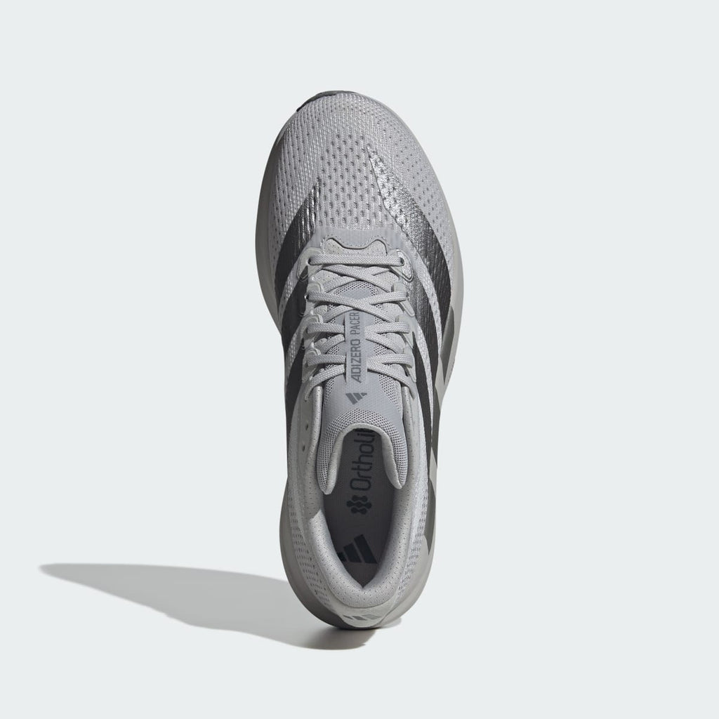 Adidas Men's Adizero Pacer Shoes - Grey Two / Iron Metallic / Grey Four - Image 3