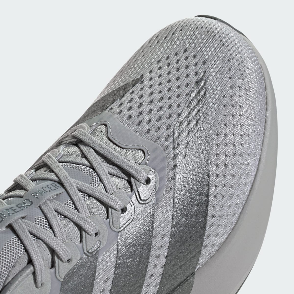 Adidas Men's Adizero Pacer Shoes - Grey Two / Iron Metallic / Grey Four - Image 11