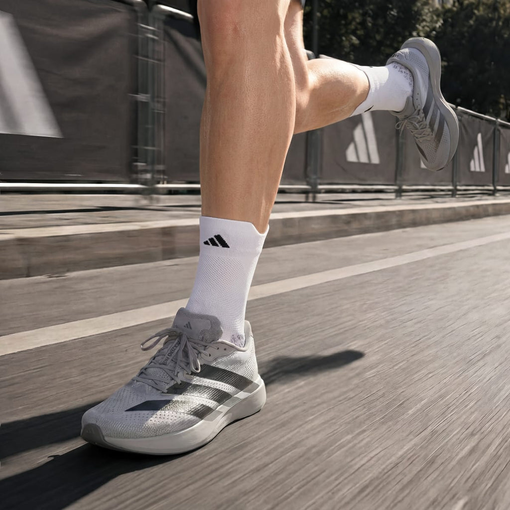 Adidas Men's Adizero Pacer Shoes - Grey Two / Iron Metallic / Grey Four - Image 4