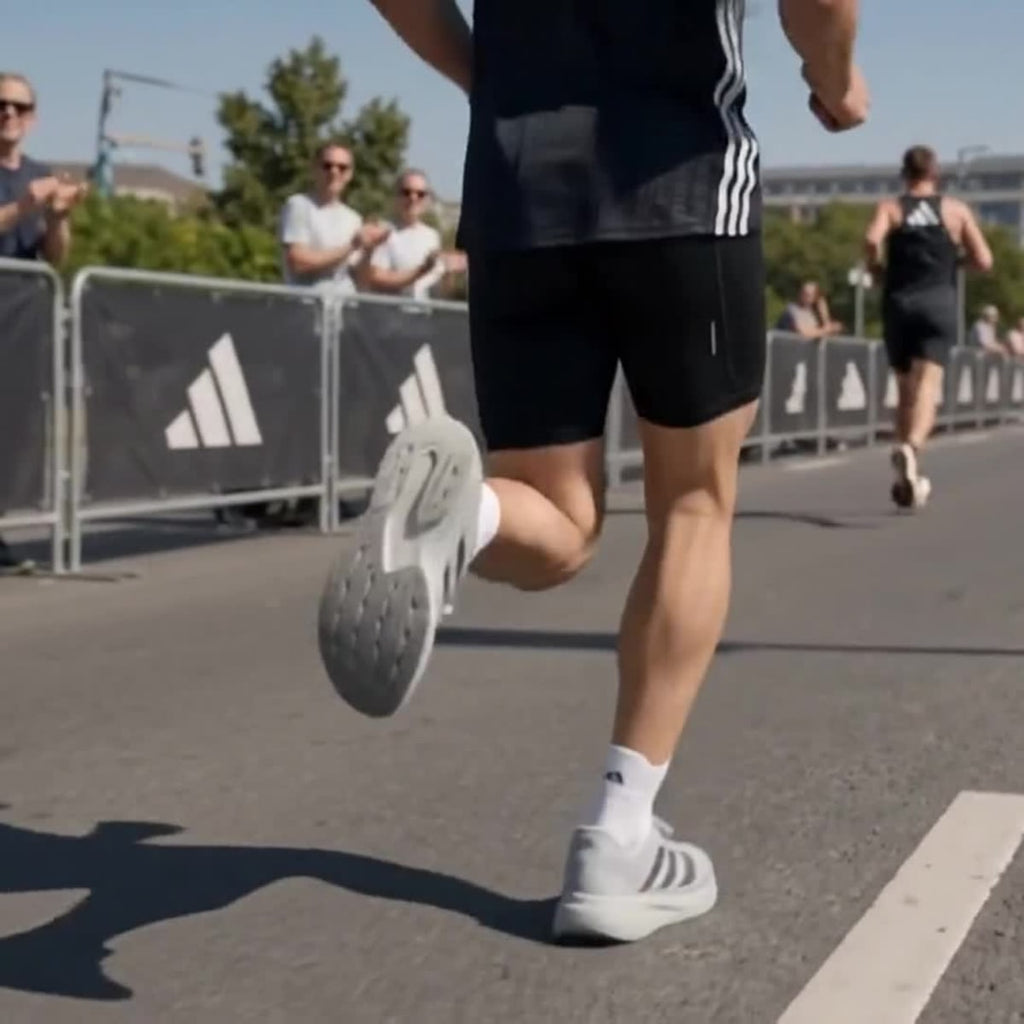 Adidas Men's Adizero Pacer Shoes - Grey Two / Iron Metallic / Grey Four - Image 2