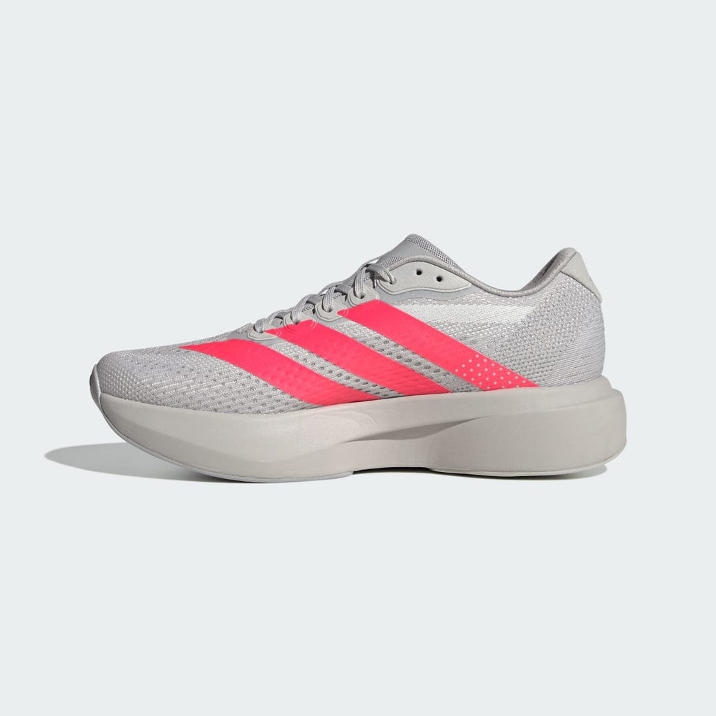 Adidas Men's Adizero Pacer Shoes - Grey Two / Lucid Red / Halo Silver - Image 6