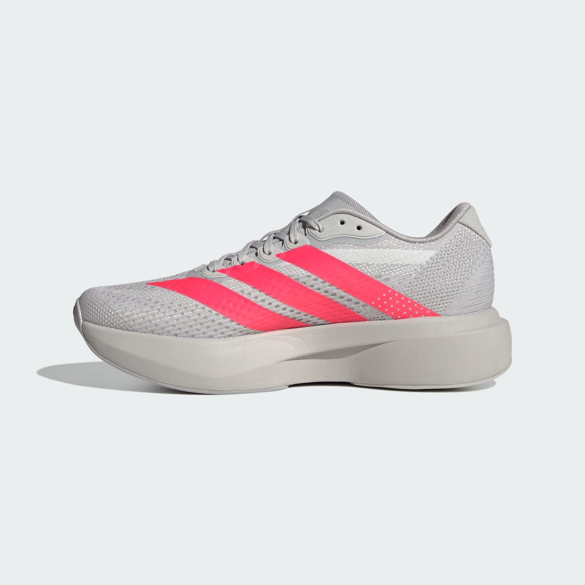 Adidas Men's Adizero Pacer Shoes - Grey Two / Lucid Red / Halo Silver - Image 6